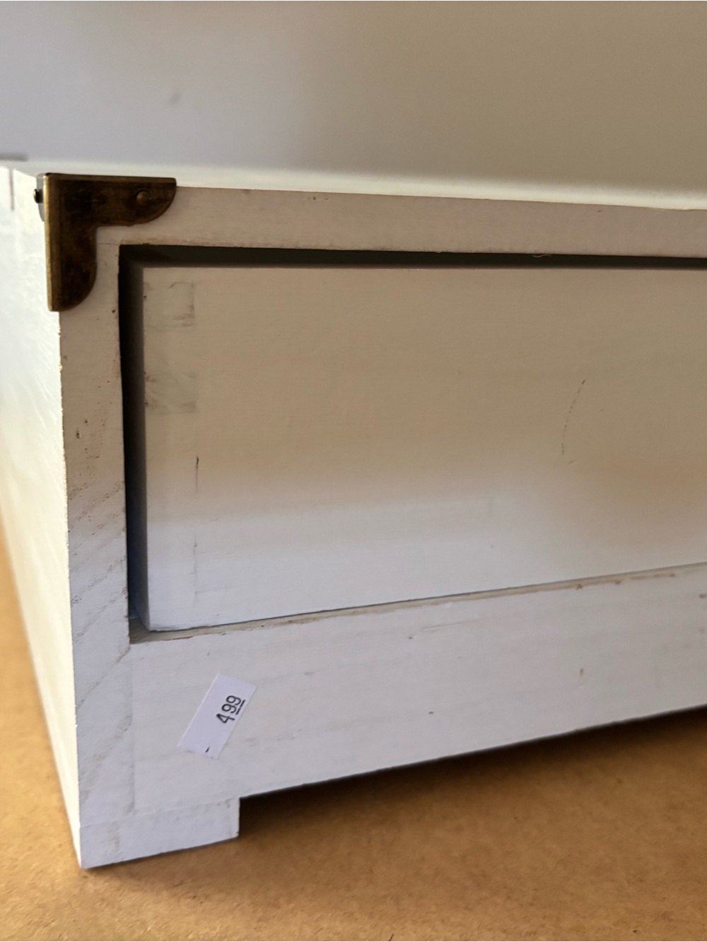 Threshold White Wooden Monitor Riser/Storage - Picture 3 of 10